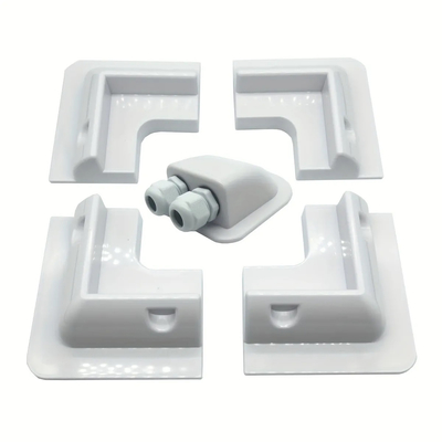 ABS Brackets for Solar Panel Installation on Caravan Motor Home RV 7PCS White Black