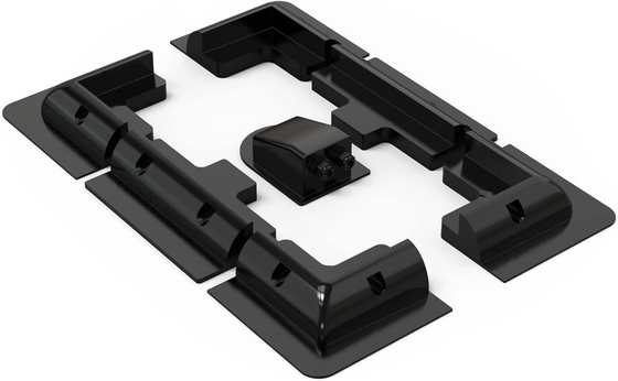 ABS Brackets for Solar Panel Installation on Caravan Motor Home RV 7PCS White Black