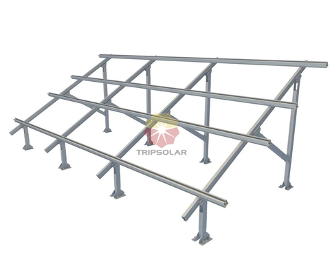 Easy and Quick Installation Solar Panel Ground Mounting System with Wind Load of 60M/s