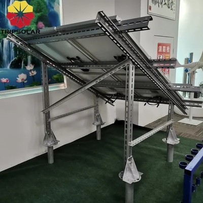 Easy and Quick Installation Solar Panel Ground Mounting System with Wind Load of 60M/s