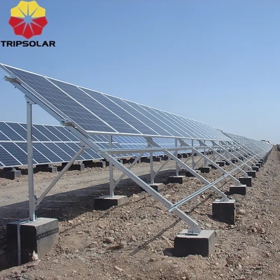 Easy and Quick Installation Solar Panel Ground Mounting System with Wind Load of 60M/s