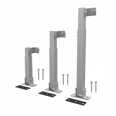 Adjustable Angle Solar Panel Mount Bracket for Wall and Flat Roof Snow Load 1.5KN/m2