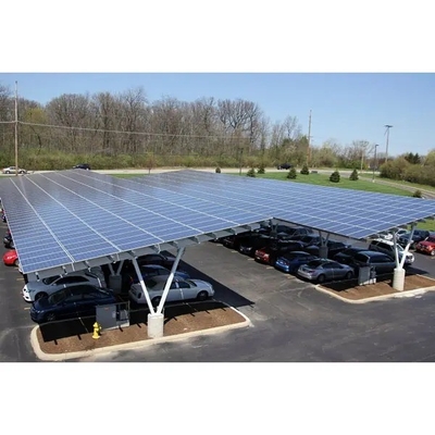 Anodized High Pre-assembled 5kw Aluminum Carport Rack Solar Parking Garage for House