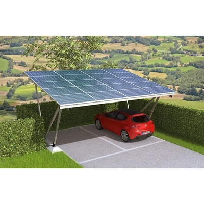 Anodized High Pre-assembled 5kw Aluminum Carport Rack Solar Parking Garage for House