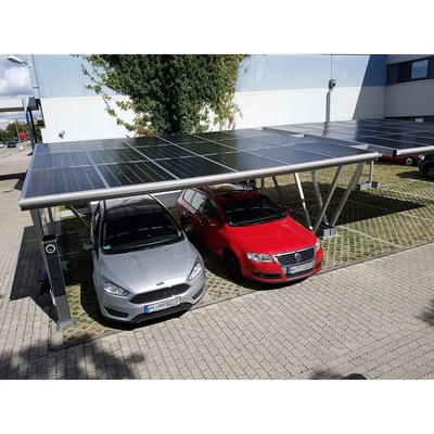 Anodized High Pre-assembled 5kw Aluminum Carport Rack Solar Parking Garage for House