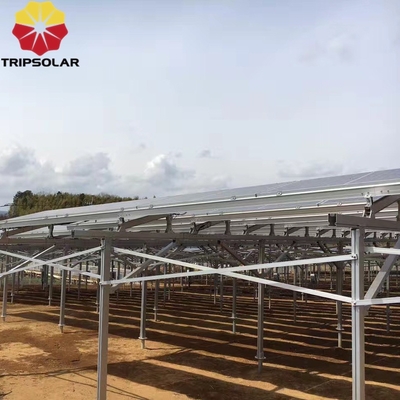Open Fields Installation Site Solar Array Ground Mount System with Custom Design