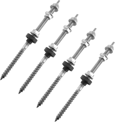 Snow Load 1.4KN/m2 M10*200 Solar Ground Screws with Aluminum Stainless Steel 304