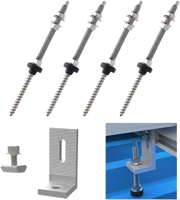 Snow Load 1.4KN/m2 M10*200 Solar Ground Screws with Aluminum Stainless Steel 304