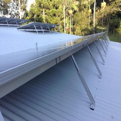 Carbon Steel Bracket for Adjustable Support of Solar System Installation on Flat Roof