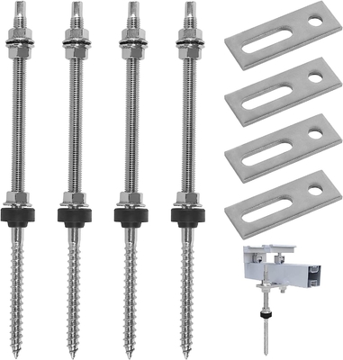Roof Mount Stainless Steel Solar Ground Screws L Foot Hanger Bolt Kit for Various Sizes