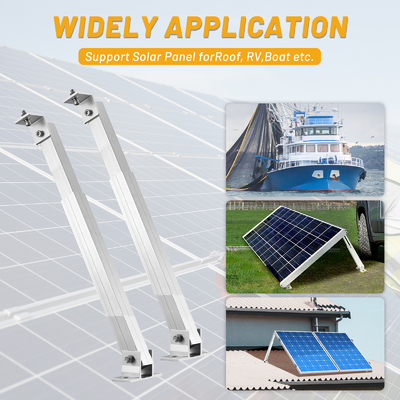 Adjustable Angle Tilt Aluminum Bracket for Solar Panel Mounting on Flat Metal Roof
