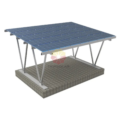 1.4KN/m2 Snow Load and 60m/s Wind Load Aluminum Structure for Solar Carport Mounting