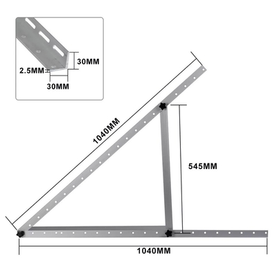 Solar Energy Adjustable Mid End Clamp for Flat Bracket Standing Ground Roof System