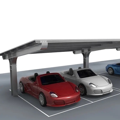 Q235 Steel Solar Carport Structures with CE Certification and 1.4KN/m2 Snow Load