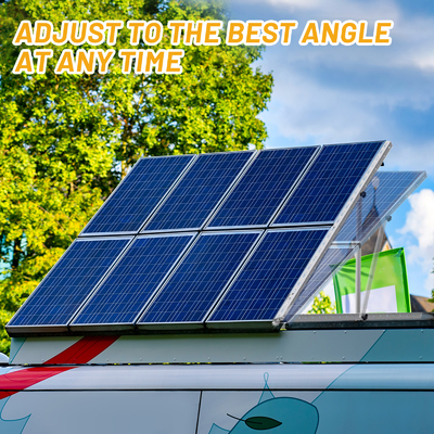 Adjustable Tilt Range Solar Mounting Bracket for PV System Structure Wind Load 60m/s