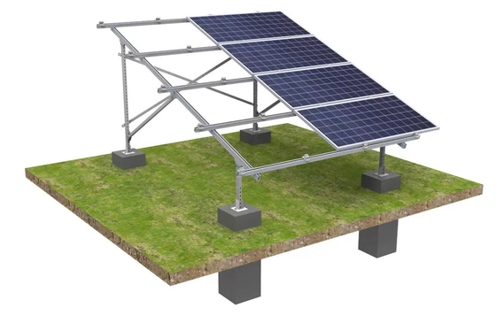 1.4KN/m2 Snow Load Anodized Solar Panel Roof Mounting Brackets for PV Ground Mounting