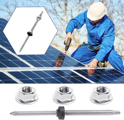 Various Sizes Hanger Bolts for Snow Load 1.4KN/m2 Solar Mounting on Tin Roofs