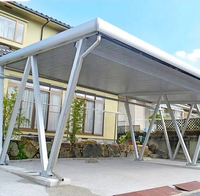 Natural 9kw Full Installation Solar Rack Aluminium Car Parking Structure System for Home