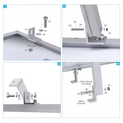 25YRS Service Life Adjustable Tilt Front Leg Rear Leg of Solar Panel Mounting System PV Bracket Mount
