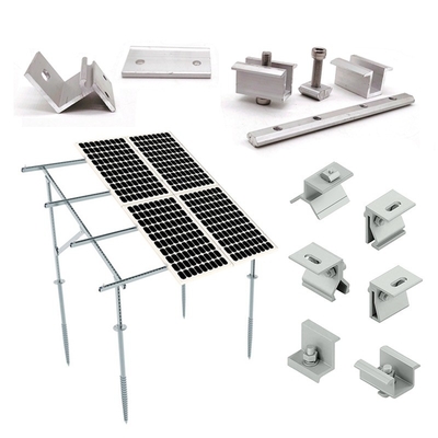 Anodized PV Solar Panel Installation Ground Mounting System for Maximum Efficiency