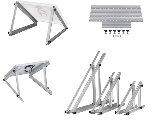 Wind Load 60M/s Ground Solar Panel Mounting Racking with Adjustable Front Rear Leg Mount