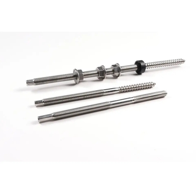 Natural Silver Double Threaded Hanger Bolts for Secure and Durable Solar Panel Mounting
