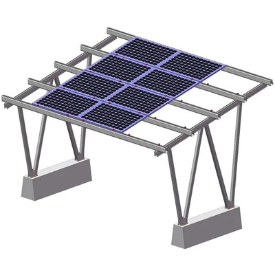 Sliver or Customization AL6005-T5 Solar Carport with Panels Parking Racking Structure