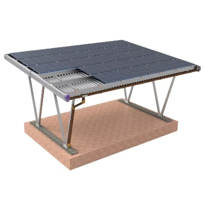 Sliver or Customization AL6005-T5 Solar Carport with Panels Parking Racking Structure