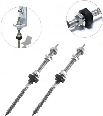 SUS304 Double End Dowel Screw for Metal Roof M10 Double Thread Tapping Hanger Screw