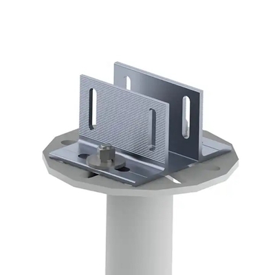 Natural Silver PV Solar Panel Installation Aluminum Steel Solar Ground Mounting Rail
