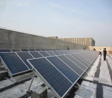 Natural Silver PV Solar Panel Installation Aluminum Steel Solar Ground Mounting Rail