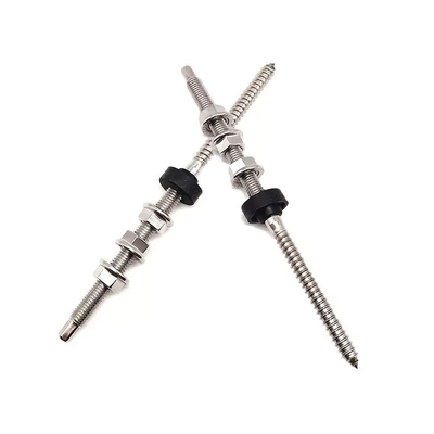 SUS304 Double End Dowel Screw for Metal Roof M10 Double Thread Tapping Hanger Screw