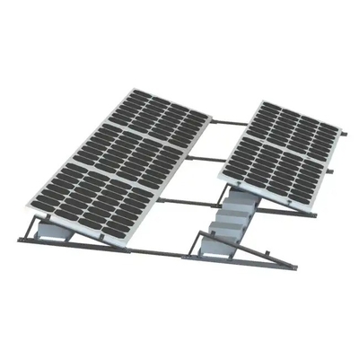 Natural Silver Ground Mount for Solar Panel Installation Pre-assembled and Customization