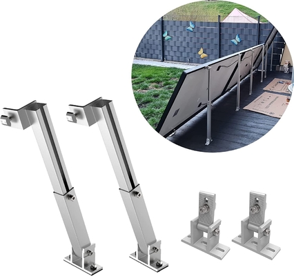 Custom Length Anodized Solar Panel Bracket for Flat Roof and Wall Mounting Solution
