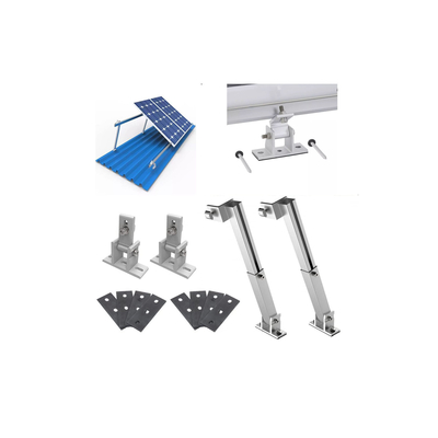 Adjustable Solar Bracket for Tilted Panels in Windy Conditions and Customized Length