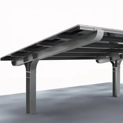 Waterproof Steel Structure Carport Solar Mounting System for PV Panels and Parking Shed
