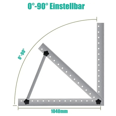 Snow Load 1.5KN/m2 Adjustable Solar Panel Brackets for Solar Module Mounting Frames