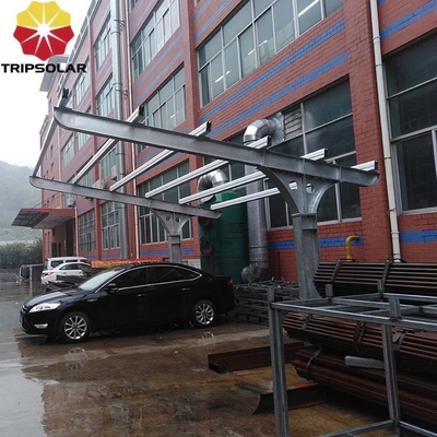Waterproof Steel Structure Carport Solar Mounting System for PV Panels and Parking Shed