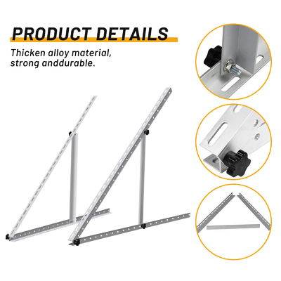 Metal Roof and Open Field Installation Solar Panel Structure Bracket in Natural Silver