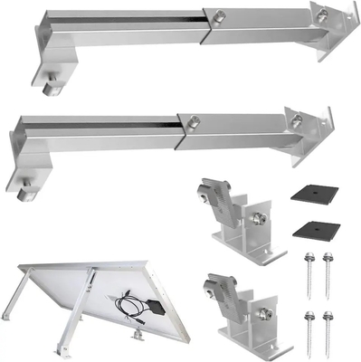 Adjustable Ground Front and Rear Legs Aluminium Racking for RV Solar Panel on Rooftop