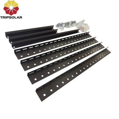 Metal Roof and Open Field Installation Solar Panel Structure Bracket in Natural Silver