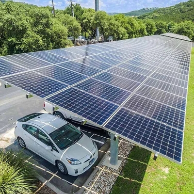 Waterproof Durable Carport Solar Mounting System Steel Structure for Installation