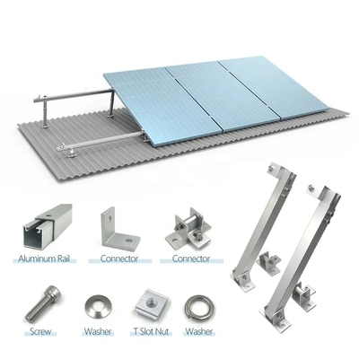 Silver or Black Aluminium Mounting Brackets for Solar Panel Pole Mounting Structures