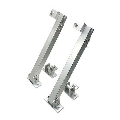 Silver or Black Aluminium Mounting Brackets for Solar Panel Pole Mounting Structures