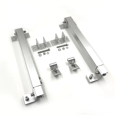 Silver or Black Aluminium Mounting Brackets for Solar Panel Pole Mounting Structures