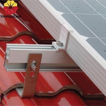 Adjustable Ceramic Slate Tile Hook Bracket Solar Panel Mounting System for PV Structure