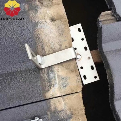 Adjustable Ceramic Slate Tile Hook Bracket Solar Panel Mounting System for PV Structure