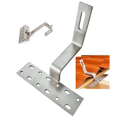 Anodized Solar Roof Tiles Photovoltaic Solar Tile Hook Accessories PV Solar Mounting Bracket Hook on Tile Roof
