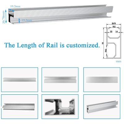 Strong and Hassle-Free PV Solar Panel Installation with Anodized Aluminum Rail Kits
