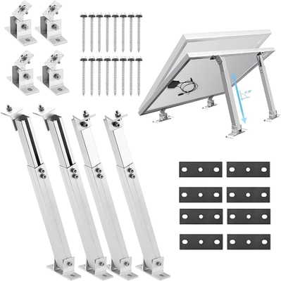 Adjustable Angle Bracket for Solar Panel Mounting on Tile Roof and Wind Load of 60M/s